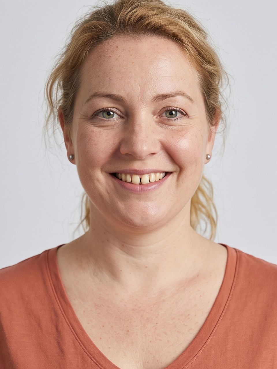 Anikó — Anikó a hiteles gondoskodás arca. Hús-vér édesanya, akinek sallangmentes természetessége és megnyugtató jelenléte azonnali bizalmat épít.